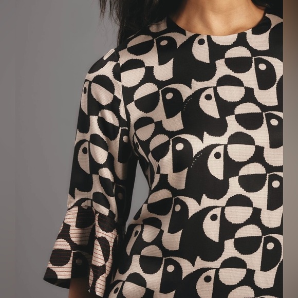 Farm Rio Geometric Toucan Flounce Mini Dress, Size XS - Picture 5 of 13